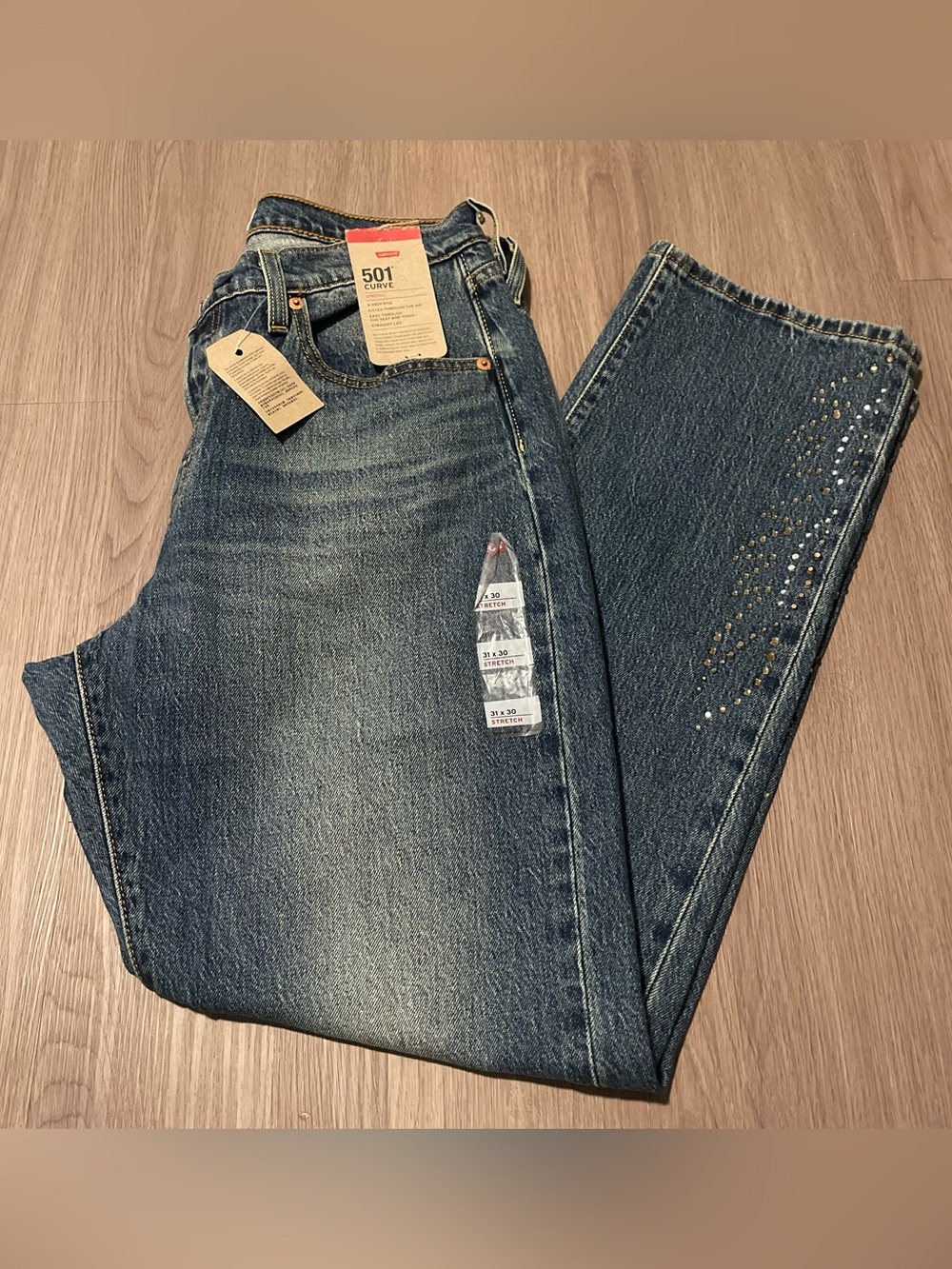 NWT Women’s Levi’s 501 Curve Jeans Size 31x30